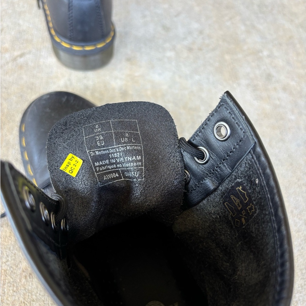 Dr. Martens Black Leather Boots - Picture 7 of 7